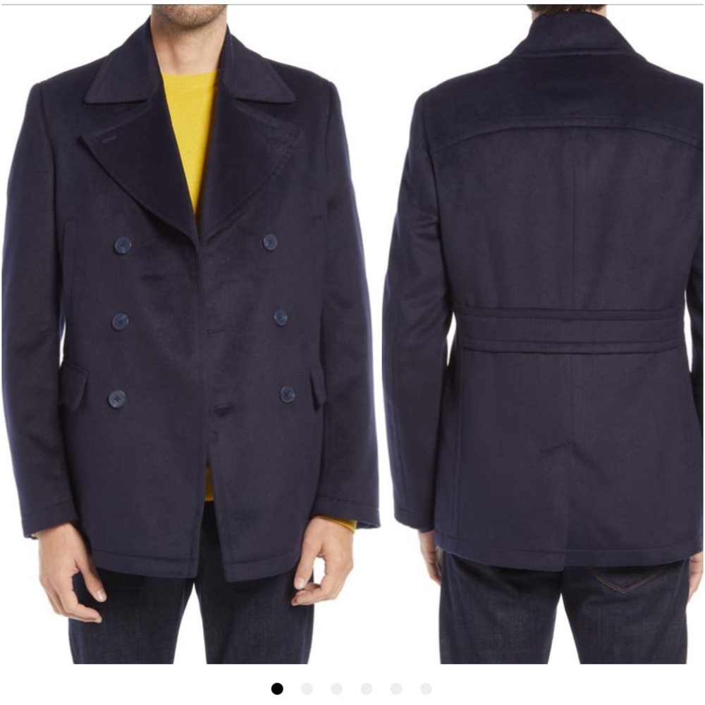 Nordstrom Mens Double Breasted Peacoat